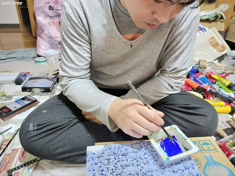 ささきようすけ絵画作品泥雲Drown全部ひとつずつ手書き2