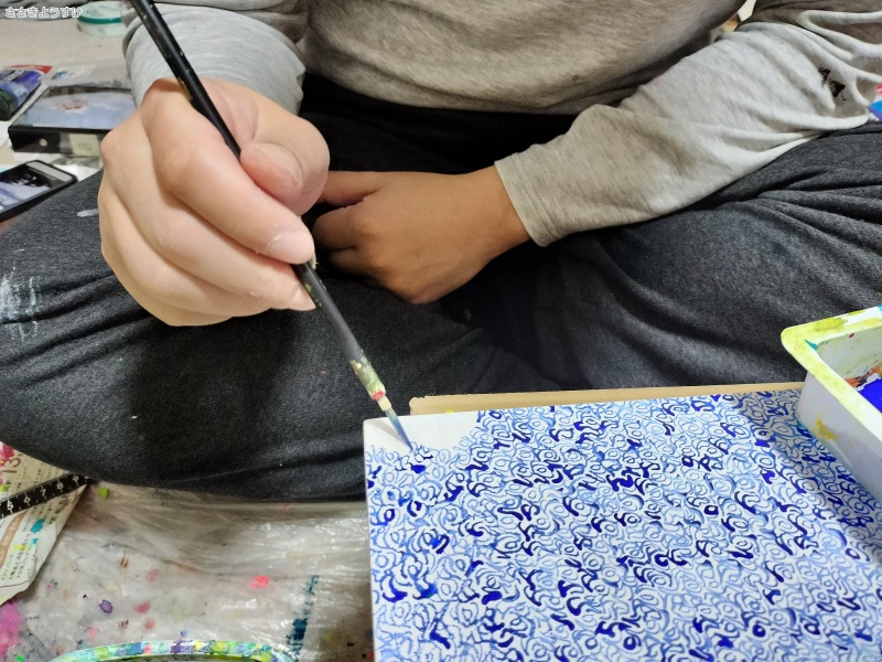 ささきようすけ絵画作品泥雲Drown全部ひとつずつ手書き3